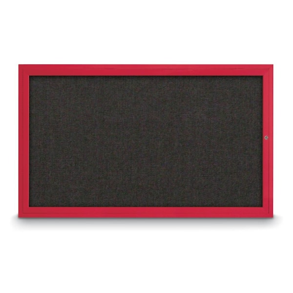 Hinge-less Radius Corkboard, 18"x24", Satin Alum Frame/Amethyst
